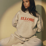 Storm Red Puff Boxy Oversized Crew