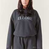 Charcoal Boxy Oversized Crew