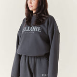 Charcoal Boxy Oversized Crew