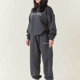 Charcoal Boxy Oversized Crew
