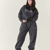 Charcoal Boxy Oversized Crew