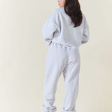 Storm Red Puff Boxy Oversized Crew