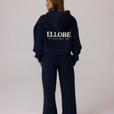 Boxy Oversized Hoodie - Midnight Blue