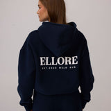 Boxy Oversized Hoodie - Midnight Blue