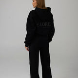 Boxy Oversized Hoodie - Black