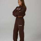Boxy Oversized Hoodie - Chocolate In Marshmallow