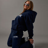 Boxy Oversized Hoodie - Midnight Blue