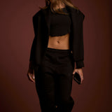 Boxy Oversized Hoodie - Black