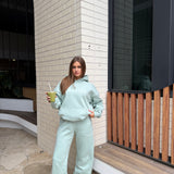 Flare Sweatpants  - Sage Puff