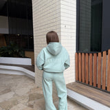 Flare Sweatpants  - Sage Puff