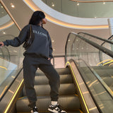 Charcoal Boxy Oversized Crew