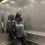 Charcoal Boxy Oversized Crew