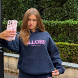Boxy Oversized Hoodie - Midnight Pink