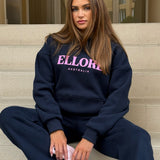 Boxy Oversized Hoodie - Midnight Pink