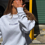 Boxy Adjustable Crewneck - Marle In Midnight