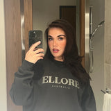 Charcoal Boxy Oversized Crew