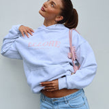 Boxy Oversized Hoodie - Flower