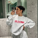 Storm Red Puff Boxy Oversized Crew