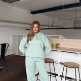 Boxy Oversized Hoodie - Sage Puff